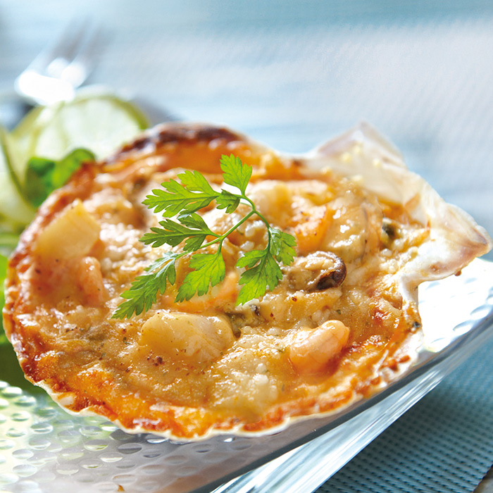 6 Coq. St Jacques fruits de mer