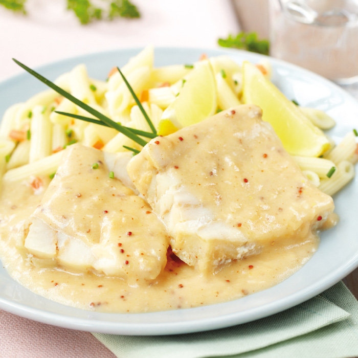 Poisson sauce moutarde