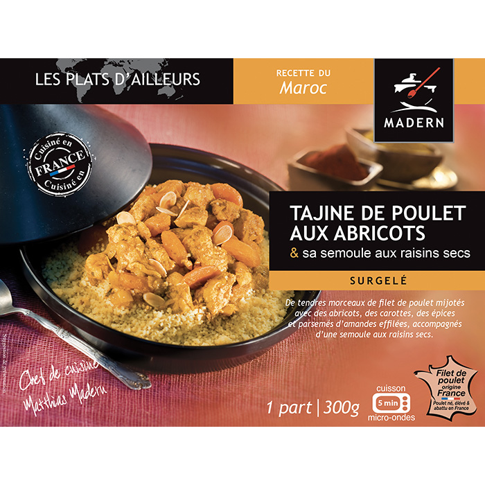 Tajine de poulet aux abricots