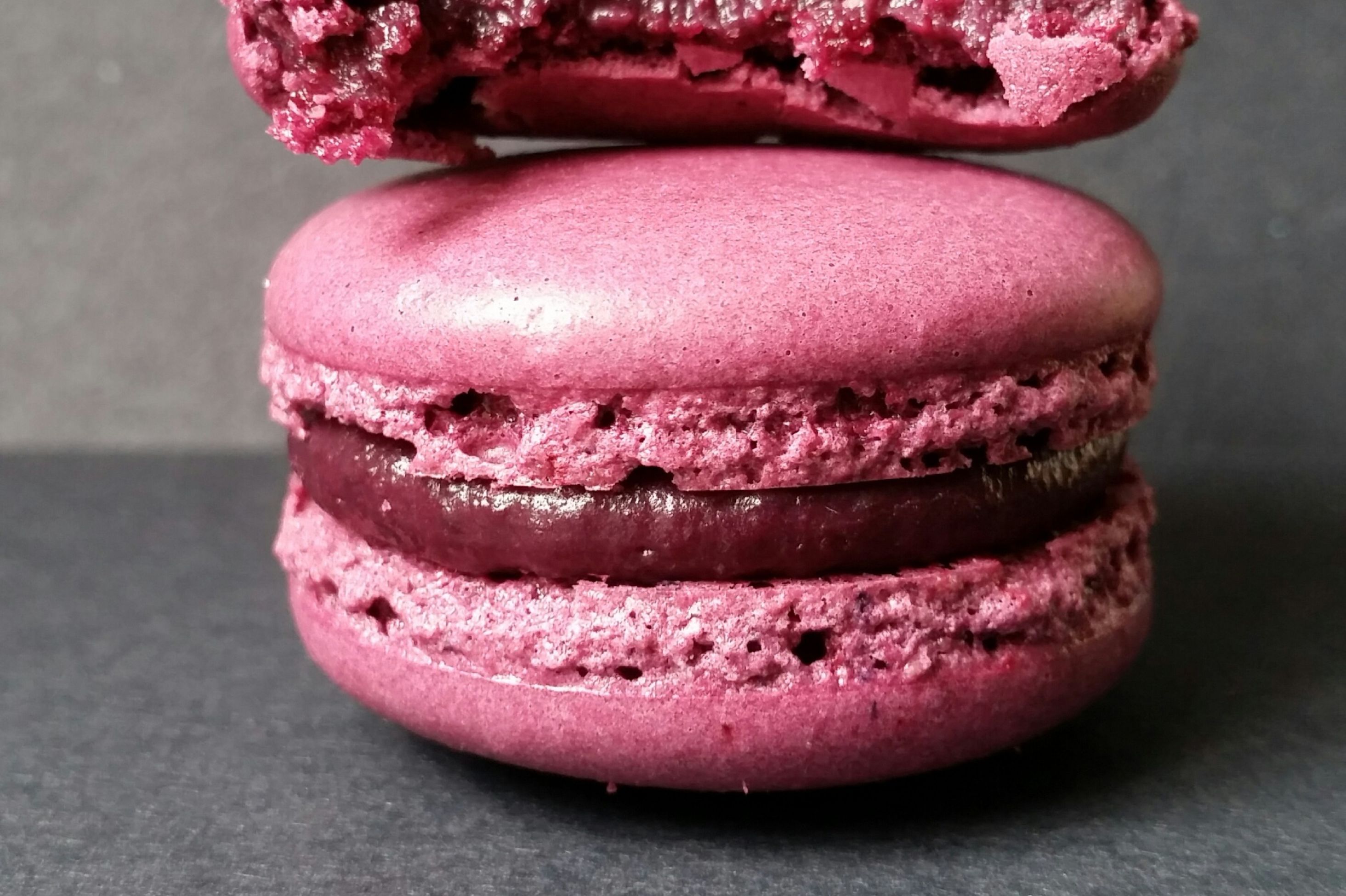 Les macarons aux framboises